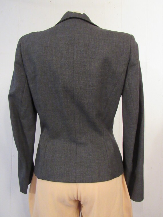 Vintage jacket, 1940s jacket, gray jacket, Rockab… - image 5