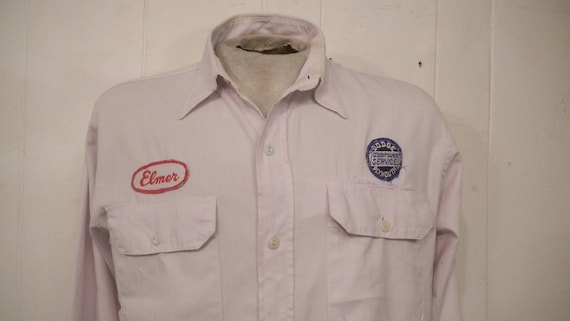 VINTAGE SHIRT, 1940s shirt, Dodge Plymouth, Elmer,