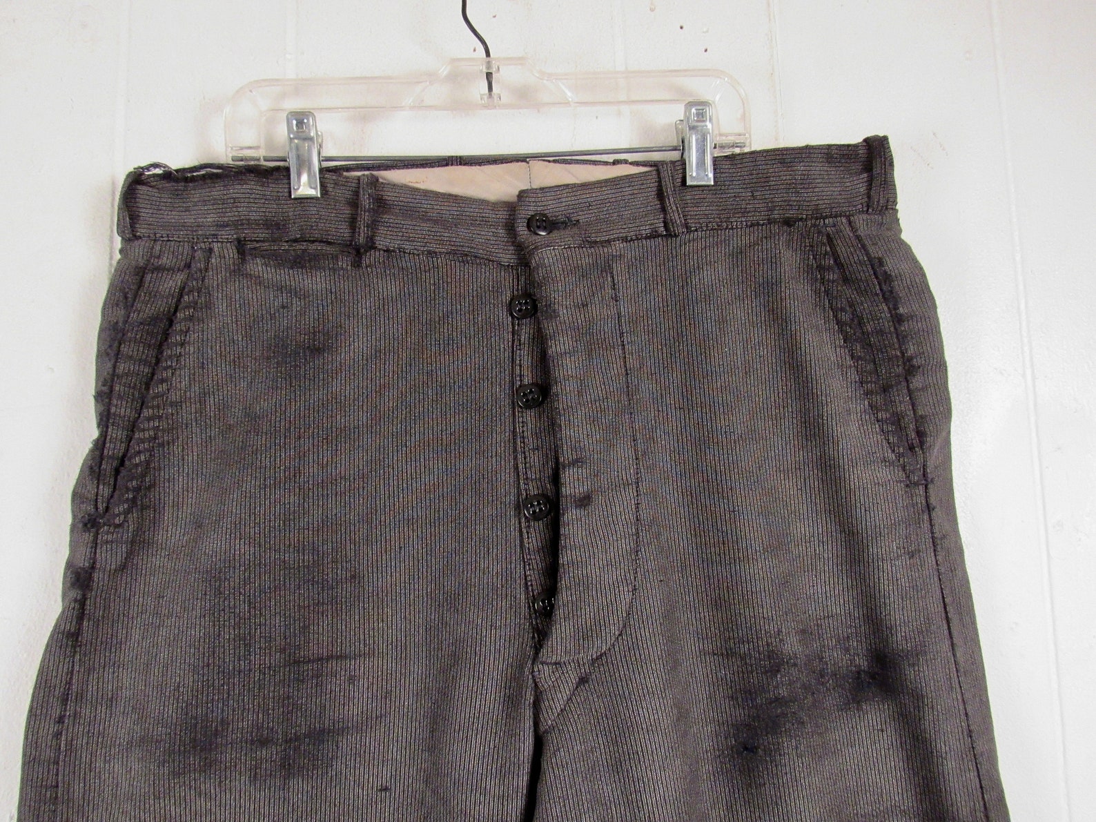 Vintage Pants 1930s Work Pants Moleskin Pants Cline Fabrics - Etsy
