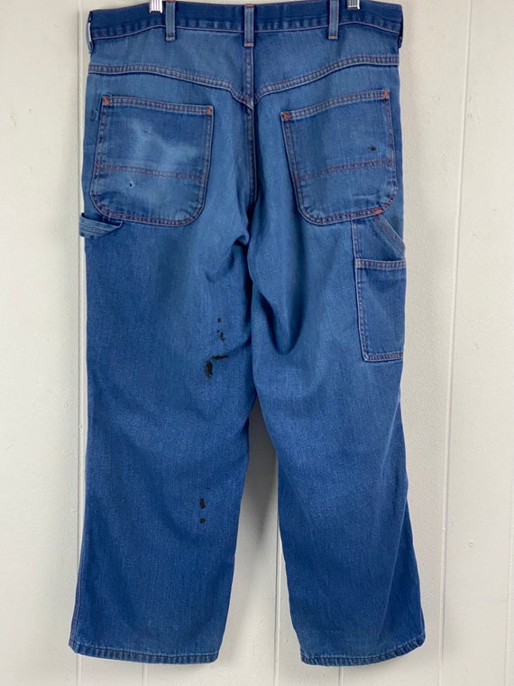 Vintage pants, 1980s denim pants, work pants, vin… - image 5