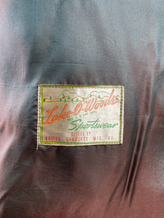 Vintage Jacket, 1930s Jacket, Inset Back Belt, Plaid Jacket 