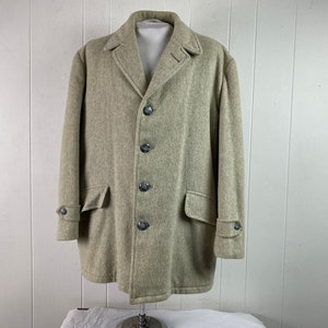 Vintage coat, 1950s coat, Rockabilly jacket, car coat, Sir Jac, vintage clothing, size XL