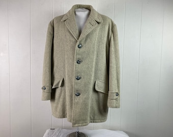 Vintage coat, 1950s coat, Rockabilly jacket, car coat, Sir Jac, vintage clothing, size XL