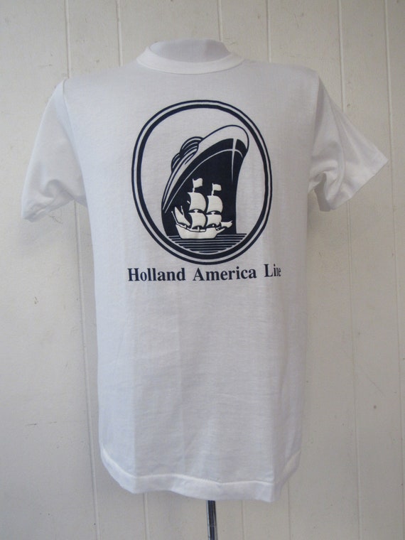 Vintage t shirt, 1980s t shirt, Holland American … - image 3