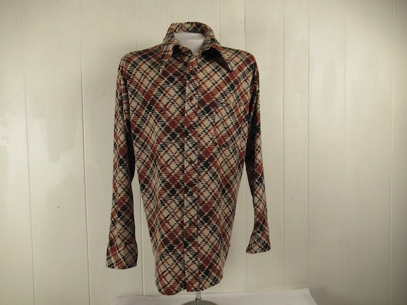 Vintage shirt, Disco shirt, 1970s shirt, retro shi