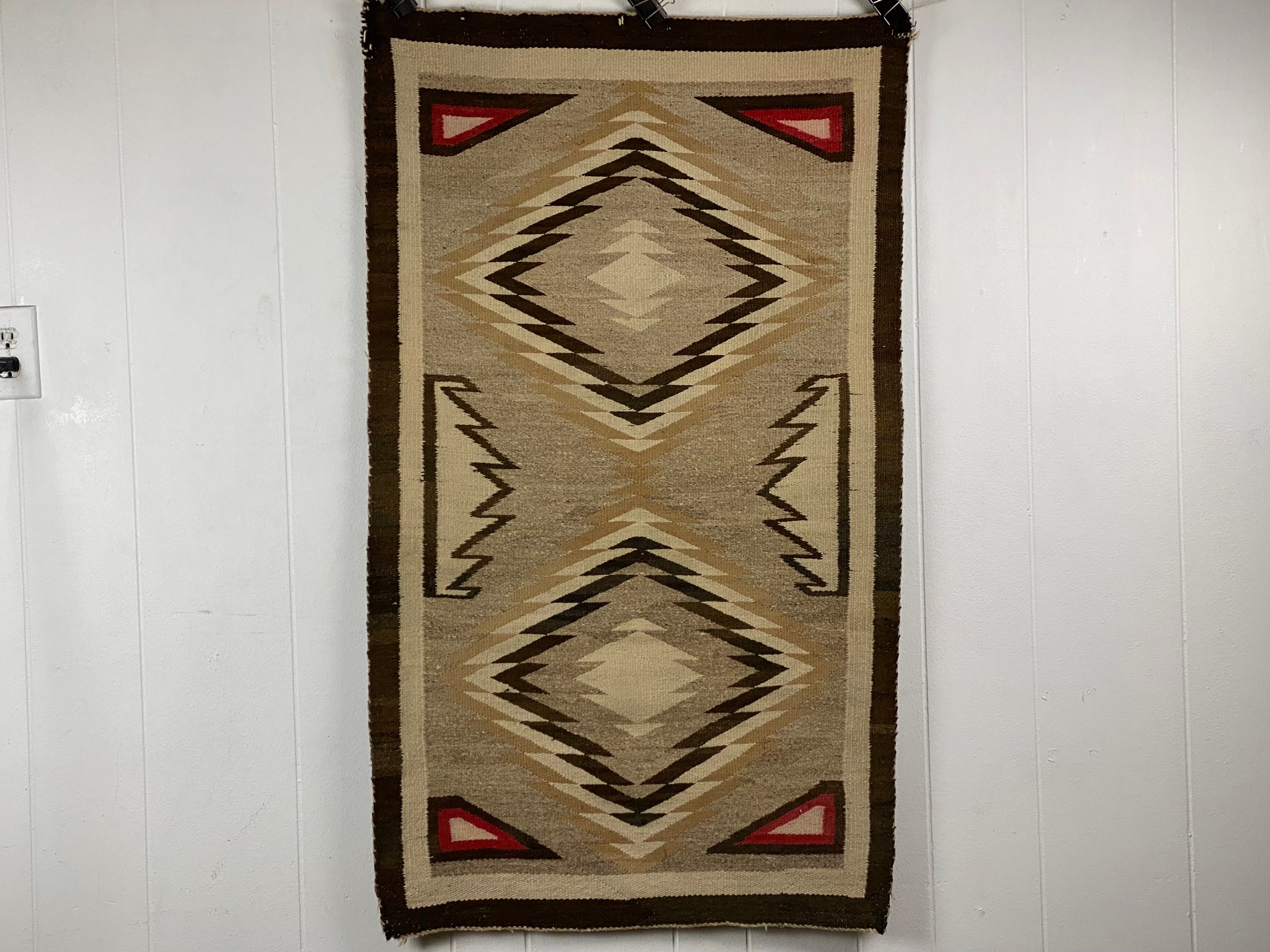 Vintage Navajo Rug, Indian Rug, 1920s Navajo Rug, Native American