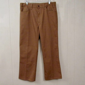 Vintage Levis pants, vintage pants, Levis big E pants, 1970s Levis, vintage Levis, Levis STA PREST, vintage clothing, size 36 x 27.5 image 1