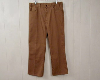 60s VINTAGE LEVI’S STA-PREST BIG-E Vintage 60s Levi's Big E Sta Prest Denim Trousers, 38 X 30