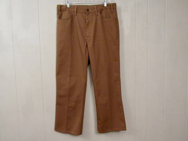 Vintage Levis pants, vintage pants, Levis big E pants, 1970s Levis, vintage Levis, Levis STA PREST, vintage clothing, size 36 x 27.5 image 1