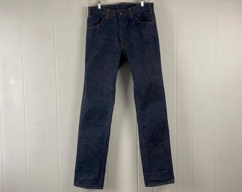 Vintage 60s Jc Penney Ranchcraft Suspender Concave Buttons Blue