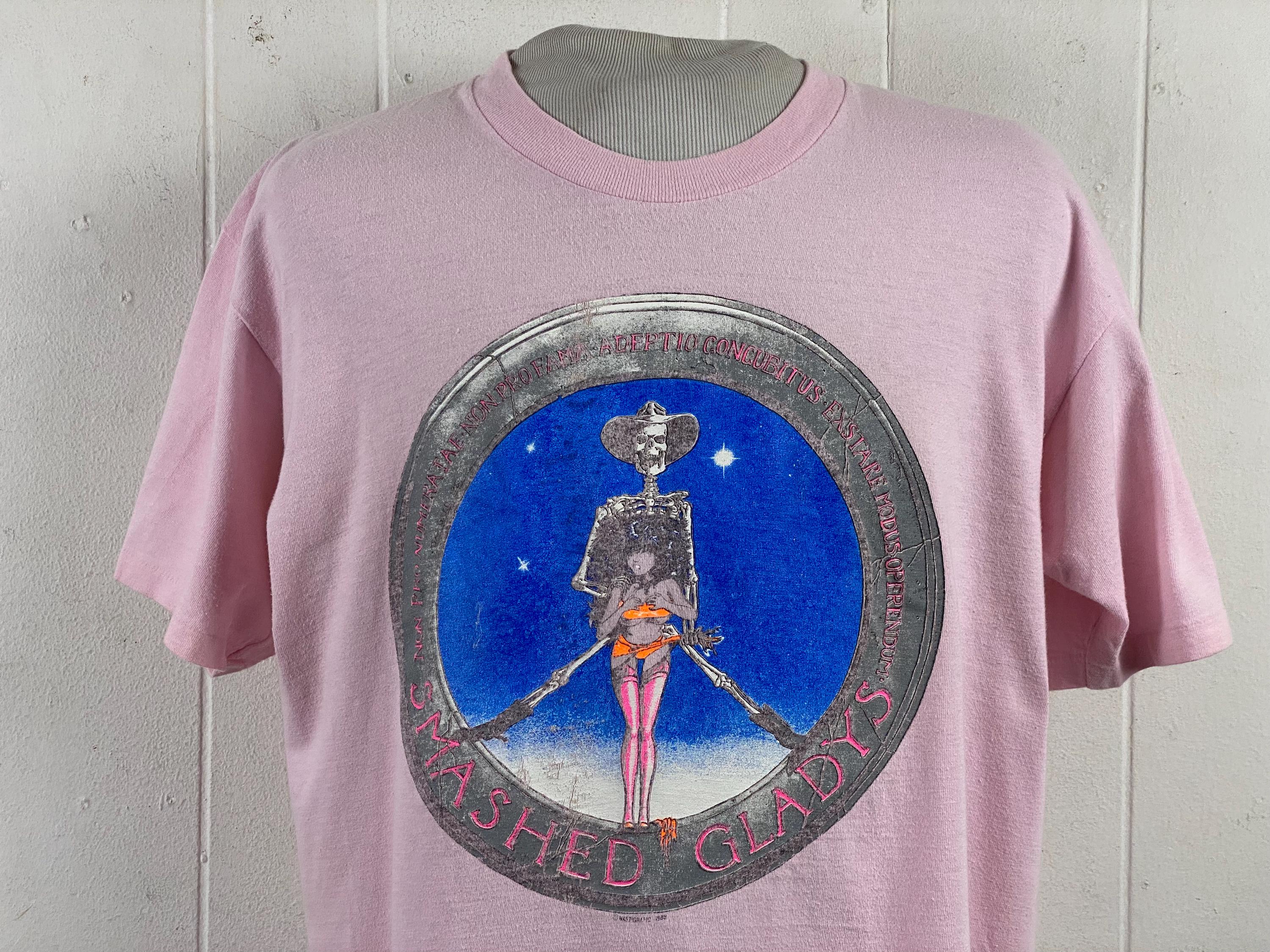 Vintage T Shirt, Size XL, 1980s T Shirt, Smashed Gladys T Shirt