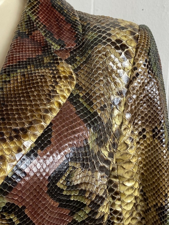 Vintage jacket, size medium, Python jacket, real … - image 4
