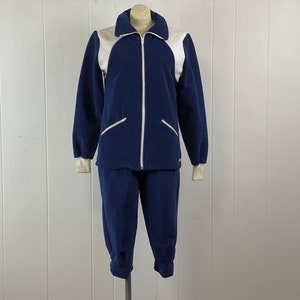 Vintage women&#39;s Adidas, size medium, 1980s jogging suit, Adidas track suit, Adidas jacket and Capri pants, vintage Adidas, vintage clothing