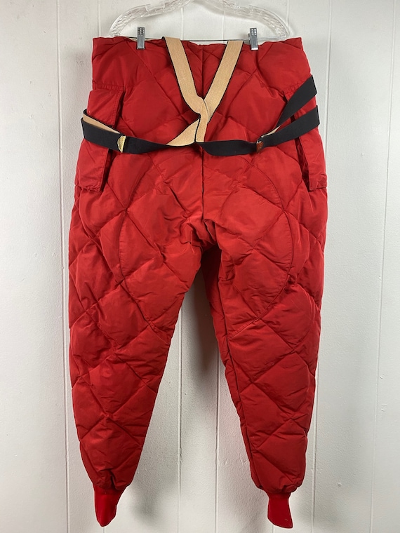 Vintage down filled pants, Eddie Bauer pants, 1960s p… Gem