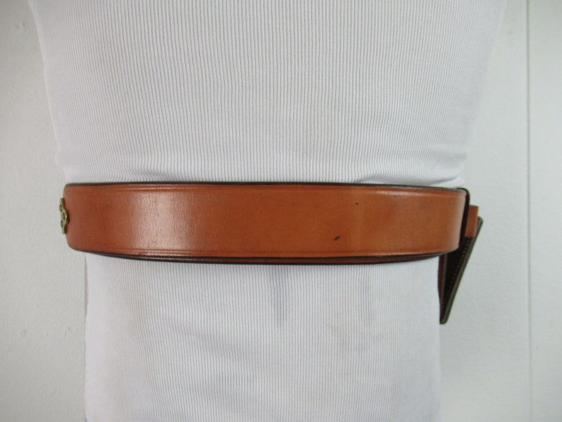 Vintage Abercrombie & Fitch, vintage leather, vintage belt, hunting belt, gun holder, ammo belt, vintage clothing, small, medium, large image 6