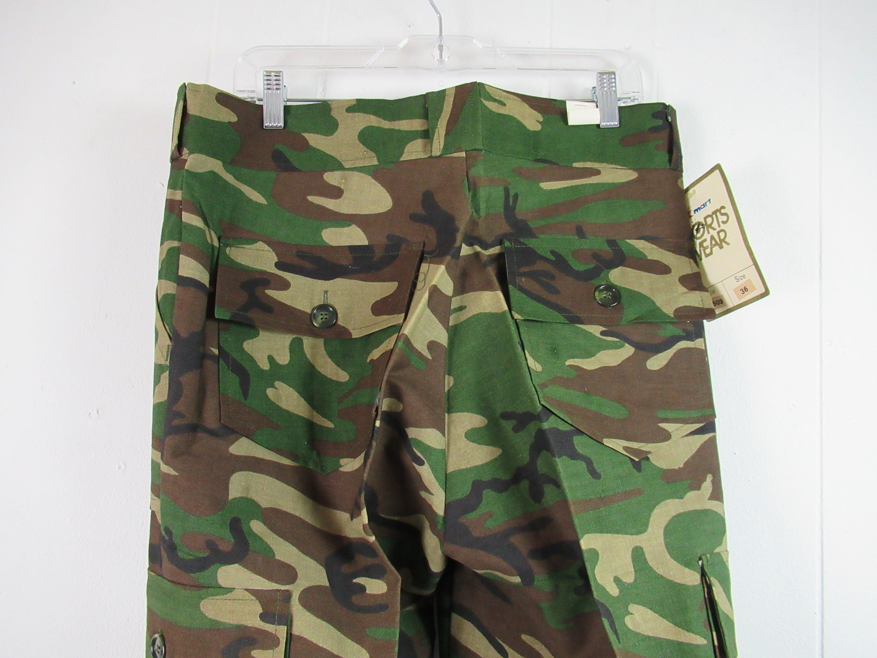 Vintage Pants Kmart Pants 1960s Pants Camo Pants Hunting Pants Cargo Pants Cotton Pants Vintage Clothing 35 X 32 NOS Etsy Ireland