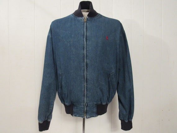 Vintage jacket, bomber jacket, denim jacket, Ralp… - image 1