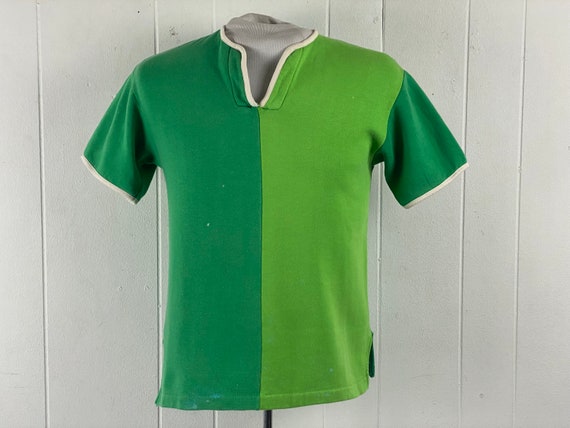 Vintage Sweatshirt, Size Medium, 1960s Sweatshirt, Color Block 