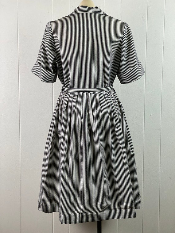 Vintage dress, 1940s dress, seersucker dress, cot… - image 6