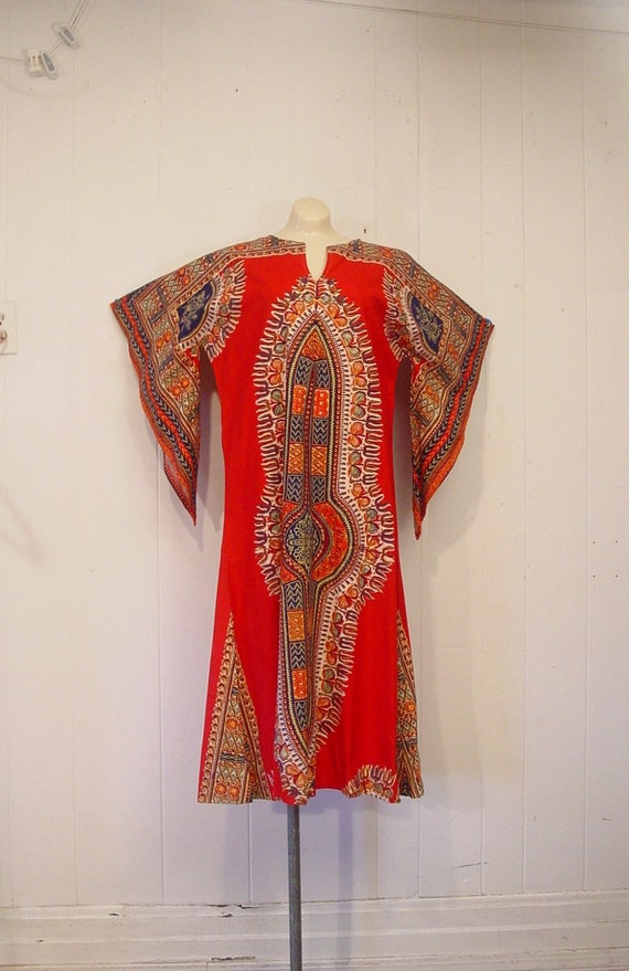 Festival Dresses, Vintage dress, cotton, Danshiki… - image 1