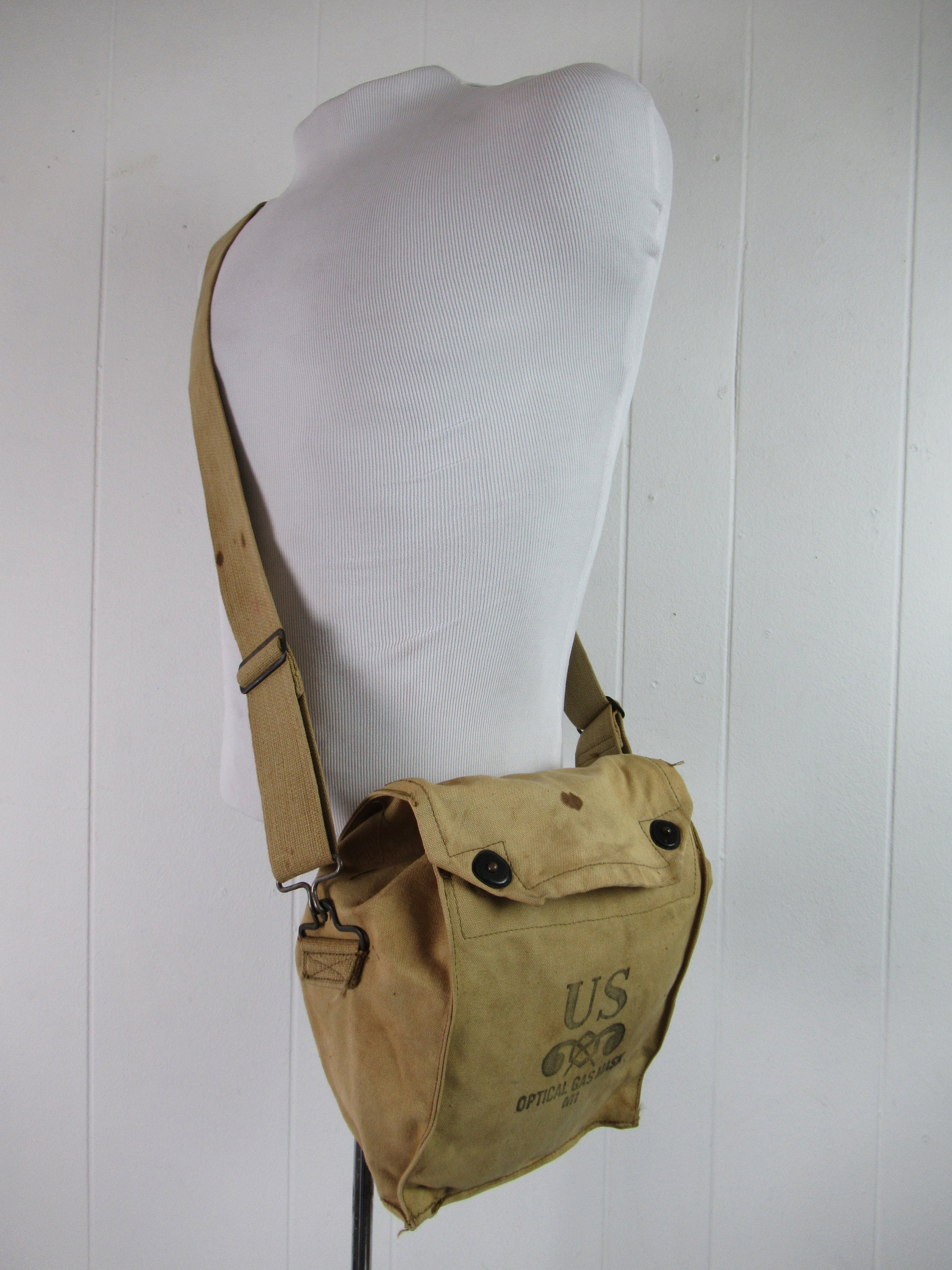 Vintage Bag 1910s Bag Shoulder Bag Messenger Bag U.S. Army