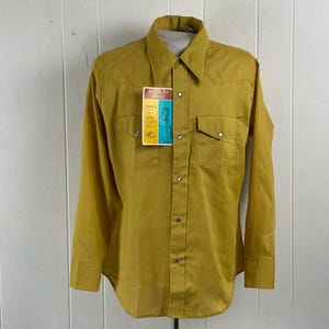 Vintage shirt, size large, Cowboy shirt, Kmart shirt, 1970s shirt, Western shirt, western wear, vintage clothing, NOS