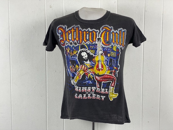 Jethro Tull T-shirt, Size Medium, 1970s T Shirt, Minstrel in the