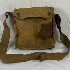 Vintage Bag, 1910s Bag, Shoulder Bag, WWI Bag, Messenger Bag, U.S.