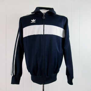 Vintage jacket, Adidas jacket, 1980s jacket, old school jacket, warm up jacket, 1980s adidas, old school jacket, size medium