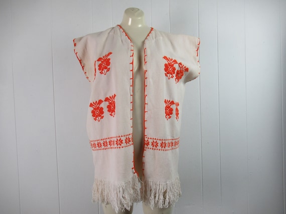 Vintage vest, ethnic vest, cotton vest, bohemian … - image 1