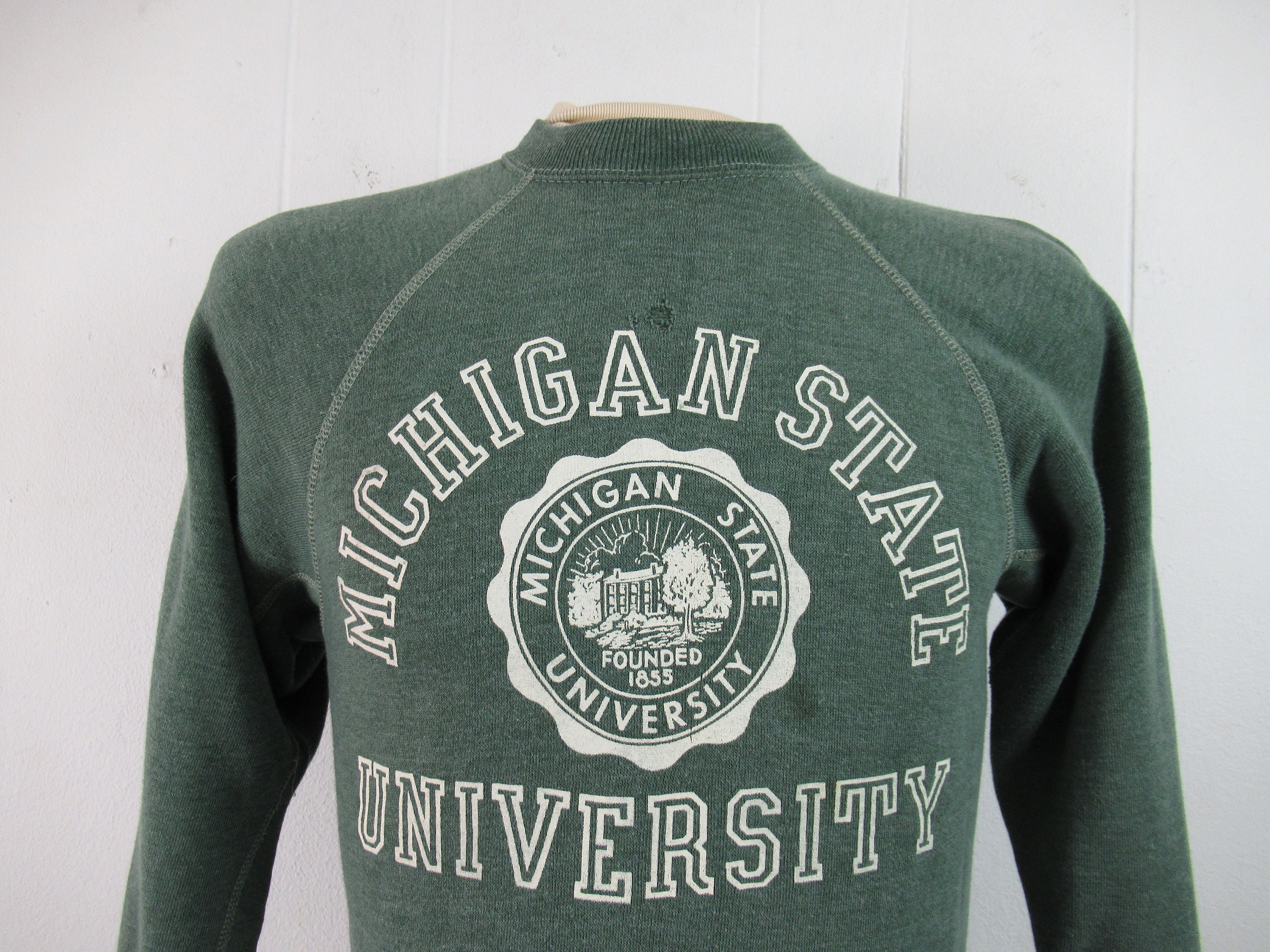 Vintage Sweatshirt, Michigan State University, 1960s Sweatshirt, College Sweatshirt, Vintage Clothing, Size Medium - Etsy Vintage Sweatshirt, Michigan State University, 1960s Sweatshirt, College Sweatshirt, Vintage Clothing, Size Medium - Etsy