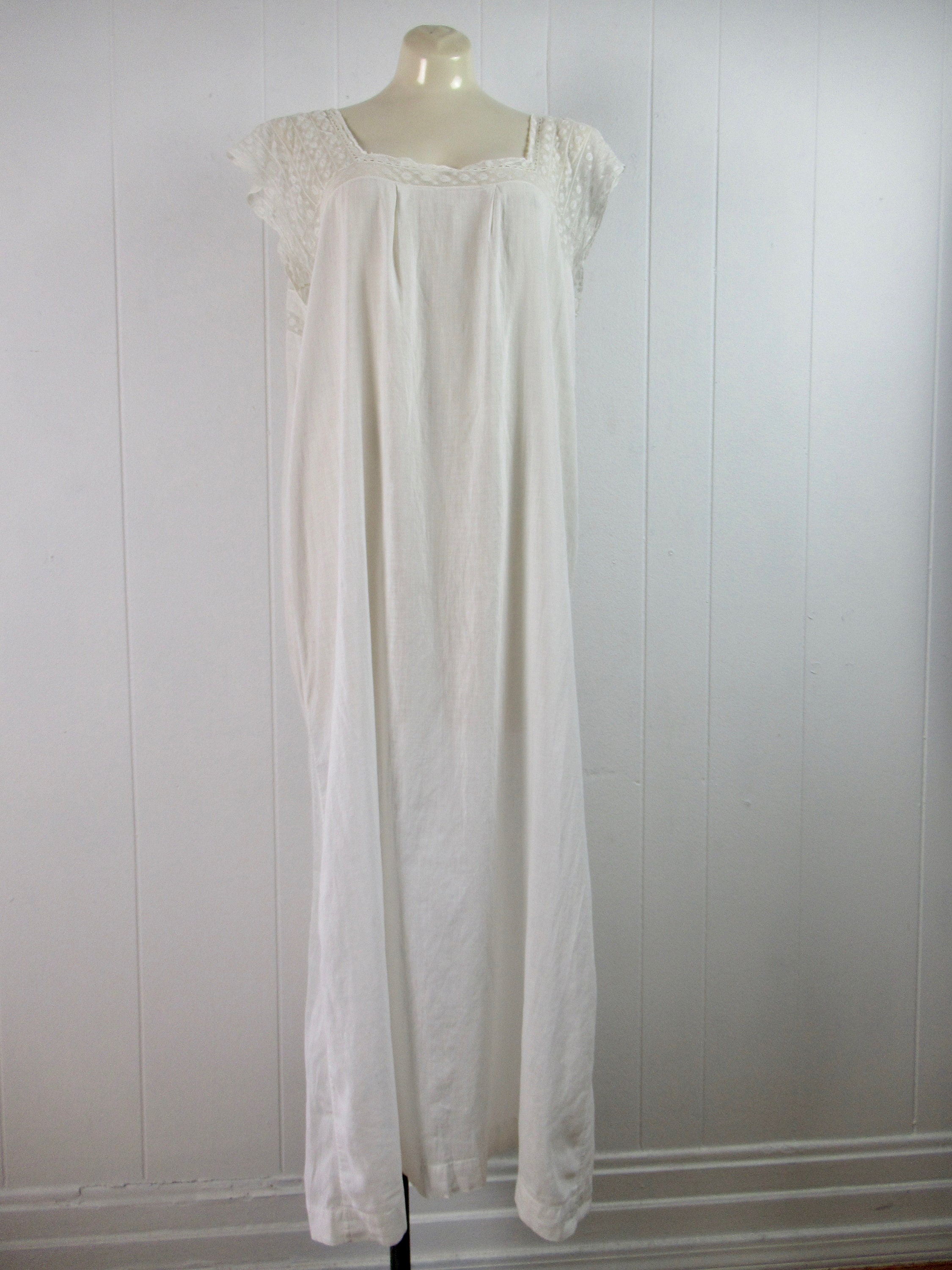 Vintage Dress 1910s Dress Dressing Gown Nightgown Lace - Etsy
