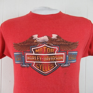 Vintage t shirt, Harley Davidson t shirt, 1980s t shirt, Ray C&#39;s Lapeer, Michigan t shirt, motorcycle t shirt, vintage clothing, size medium