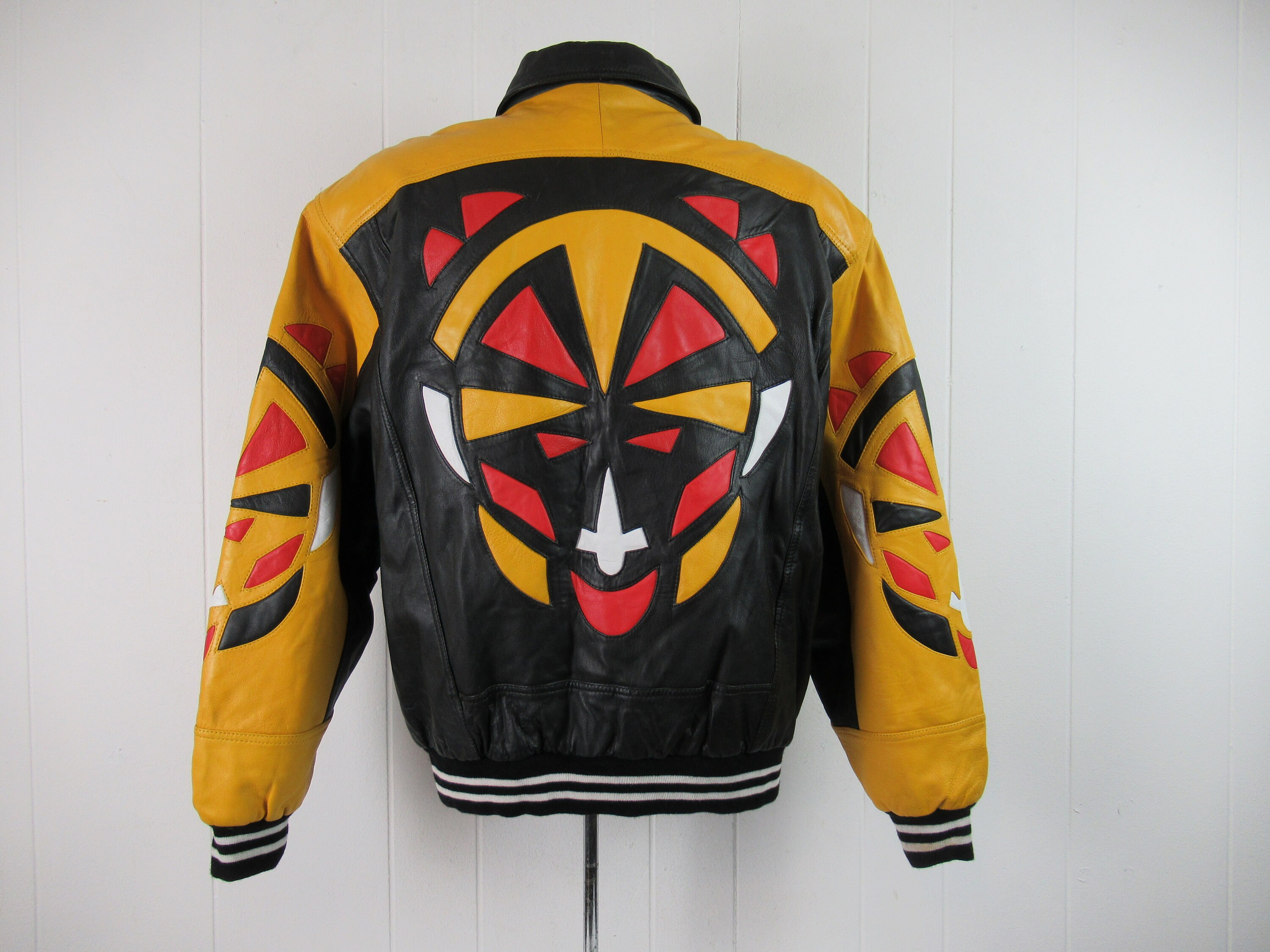 Vintage Jacket, Hip Hop Jacket, Mexican Wrestler Mask Jacket