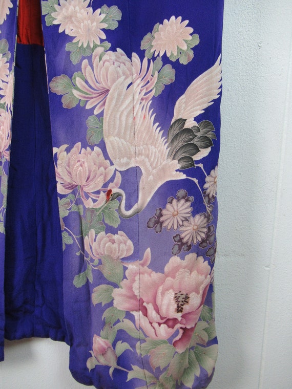 Vintage kimono, silk kimono, vintage robe, Asian r