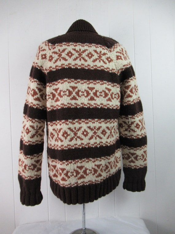 Vintage sweater, 1950s sweater, Cowichan sweater,… - image 5