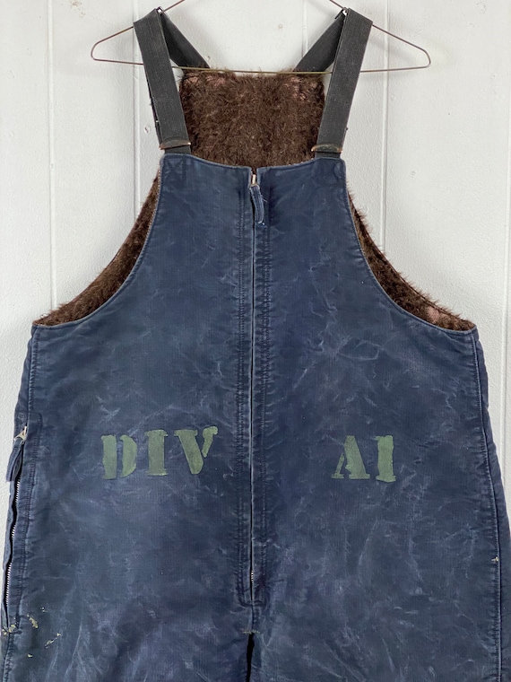 Vintage overalls, size large, U.S. Navy overalls,… - image 3