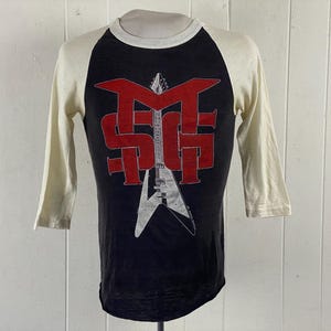 Vintage t shirt, size small, 1980s t shirt, Michael Schenker t shirt, concert tour t shirt, Armed and Ready, rock t shirt, vintage clothing