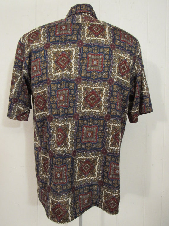 Vintage shirt, short sleeve shirt, hippy shirt, p… - image 4