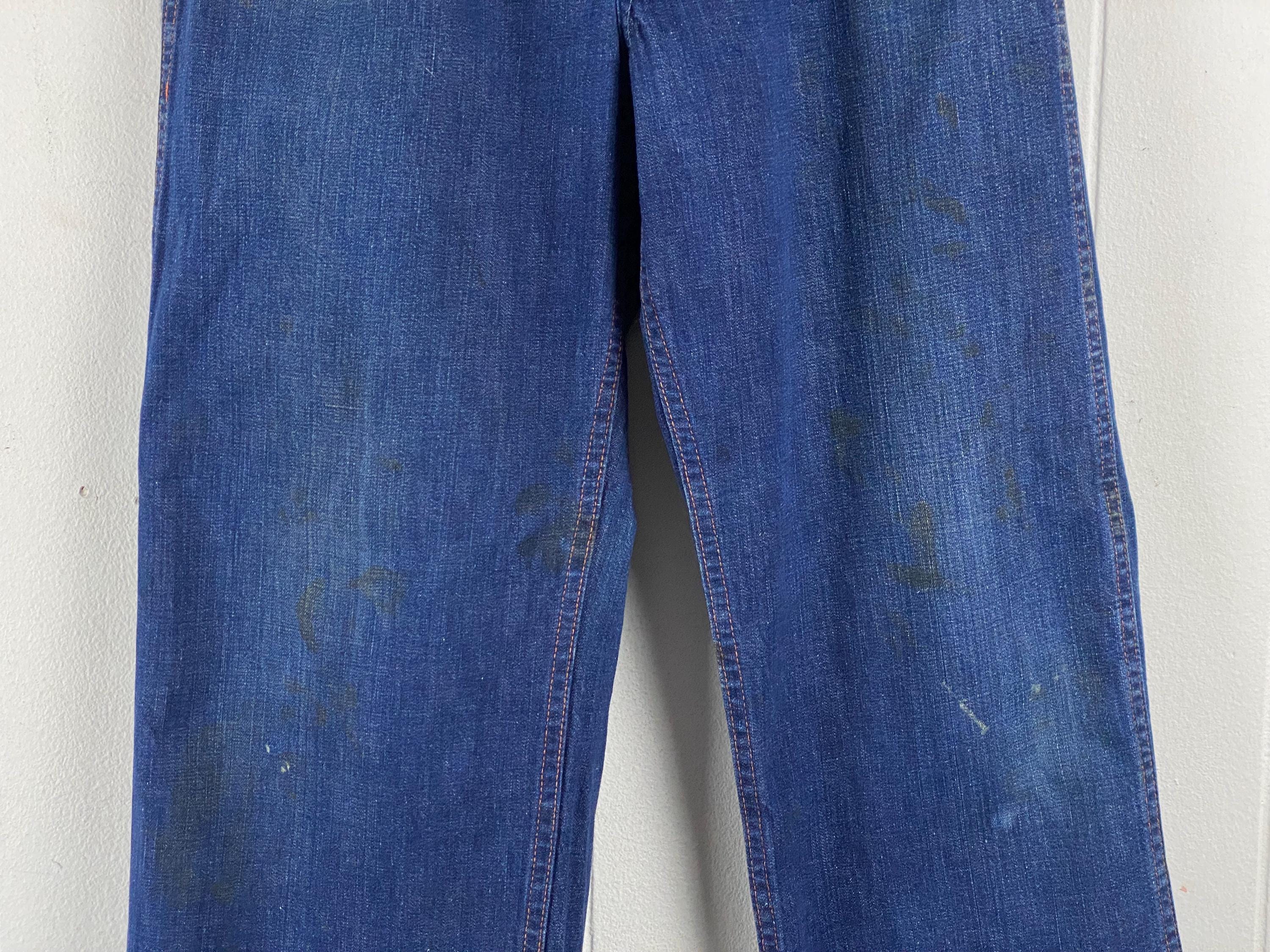 Vintage Pants, 30 X 29, Denim Pants, 1940s Carpenter Pants