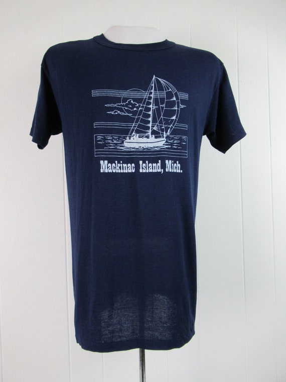 Vintage t shirt, 1980s t shirt, Mackinac Island t… - image 2