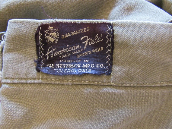 Vintage pants, hunting pants, 1960s pants, cotton… - image 7