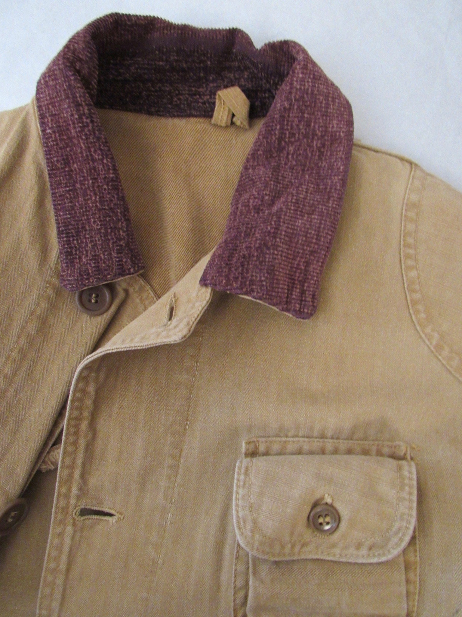 1930s〜40s vintage cotton jacket Vintage Jacket, 1940s Jacket, Hunting Jacket, HBT Cotton