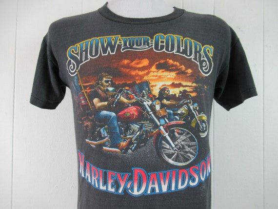 Vintage t shirt, motorcycle t shirt, 1980s t shir… - image 2