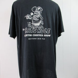 Vintage t shirt, 3D Emblem, Harley t shirt, Rat Fink shirt, motorcycle t shirt, 1980s t shirt, vintage clothing, size XXL image 4