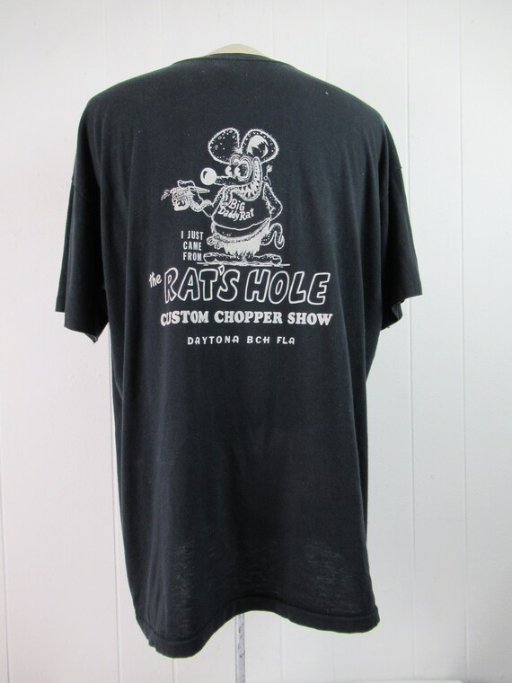 Vintage t shirt, 3D Emblem, Harley t shirt, Rat F… - image 4