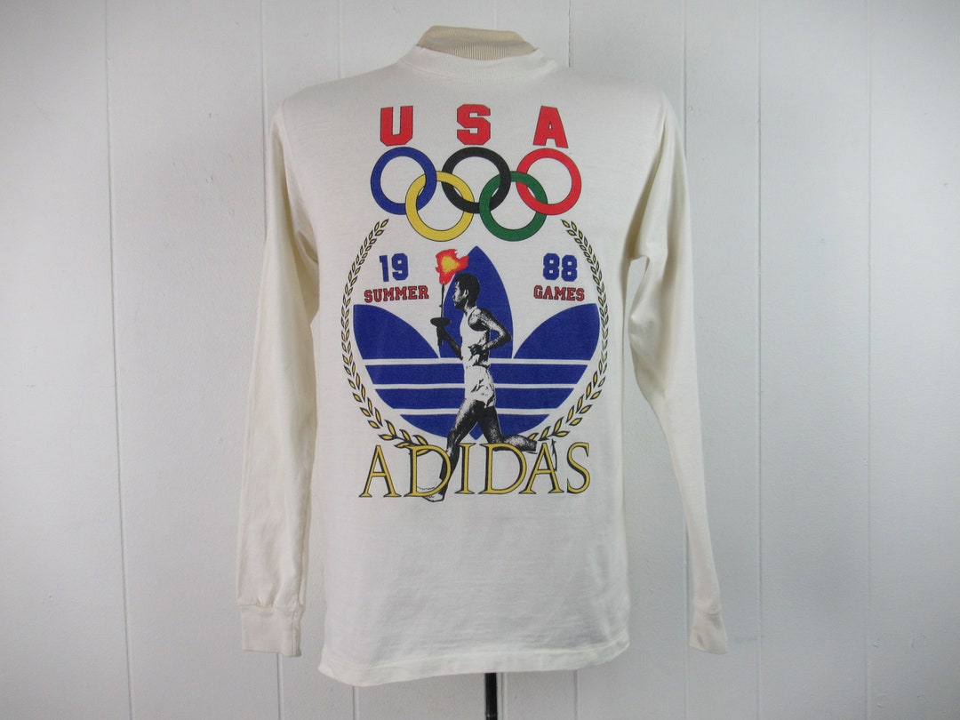 Vintage Shirt, Adidas T Shirt, 1980s Adidas, Olympic Shirt, Old School Adidas, Runners Shirt, Summer Games, Vintage Clothing, Size Medium - Etsy Vintage Shirt, Adidas T Shirt, 1980s Adidas, Olympic Shirt, Old School Adidas, Runners Shirt, Summer Games, Vintage Clothing, Size Medium - Etsy