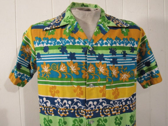 Vintage shirt, Hawaiian shirt, 1950s shirt, made … - image 2