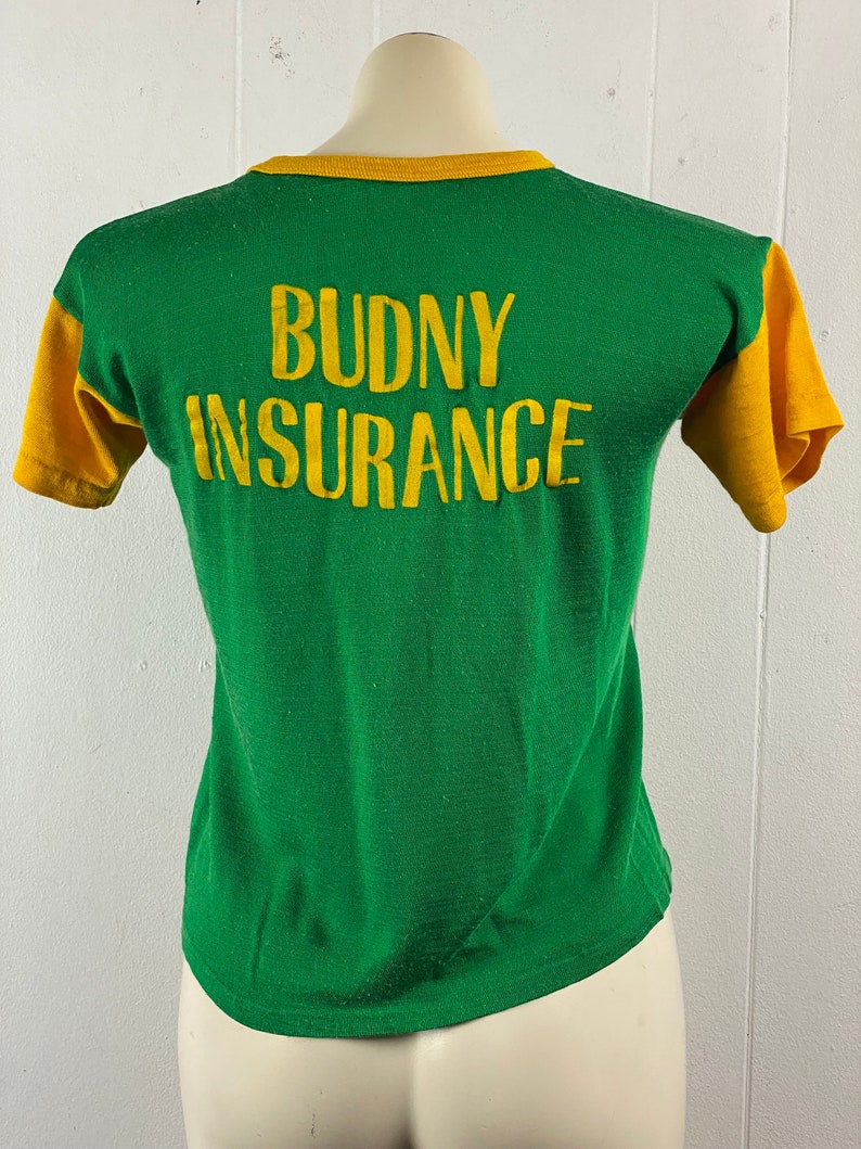 Vintage t shirt, size medium, 1960s t shirt, baseball t shirt, Brewers t shirt, Bundy Insurance t shirt, Mason t shirt, vintage clothing image 4