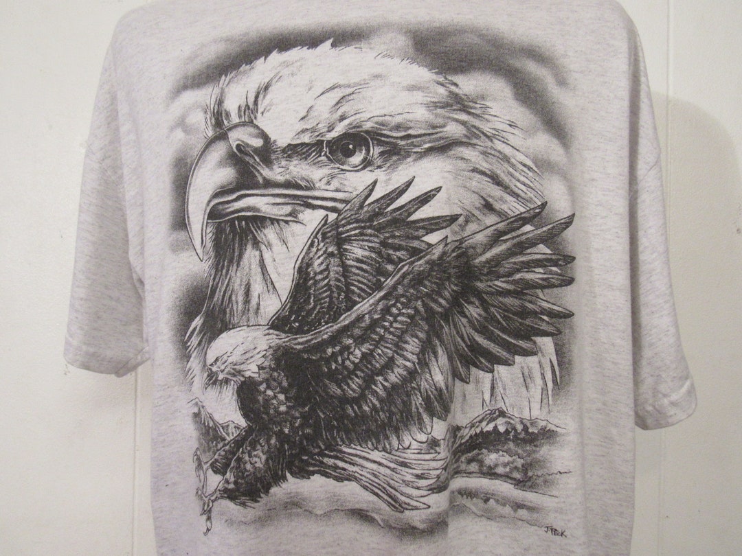 Vintage T Shirt 1980s T Shirt Eagle T Shirt American Eagle Vintage Clothing Size XL Etsy